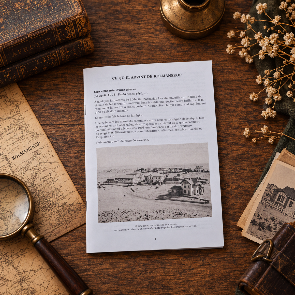 Livret historique Ce qu’il advint de Kolmanskop – Chroniques des Lieux Disparus